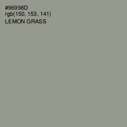 #96998D - Lemon Grass Color Image